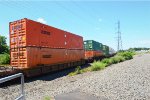 DTTX 467810 IS NEW TO RRPA with two 53 ft Schneider National Containers.